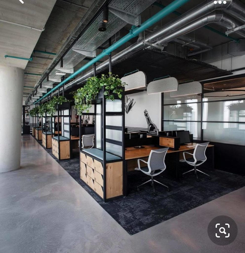 Cần có không gian kết nối trong thiết kế văn phòng làm việc hiện đại.