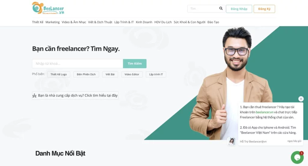 Beelancer nơi cung cấp dịch vụ freelance video editor chất lượng.